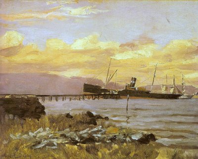 View of the Port by Alfredo Andersen